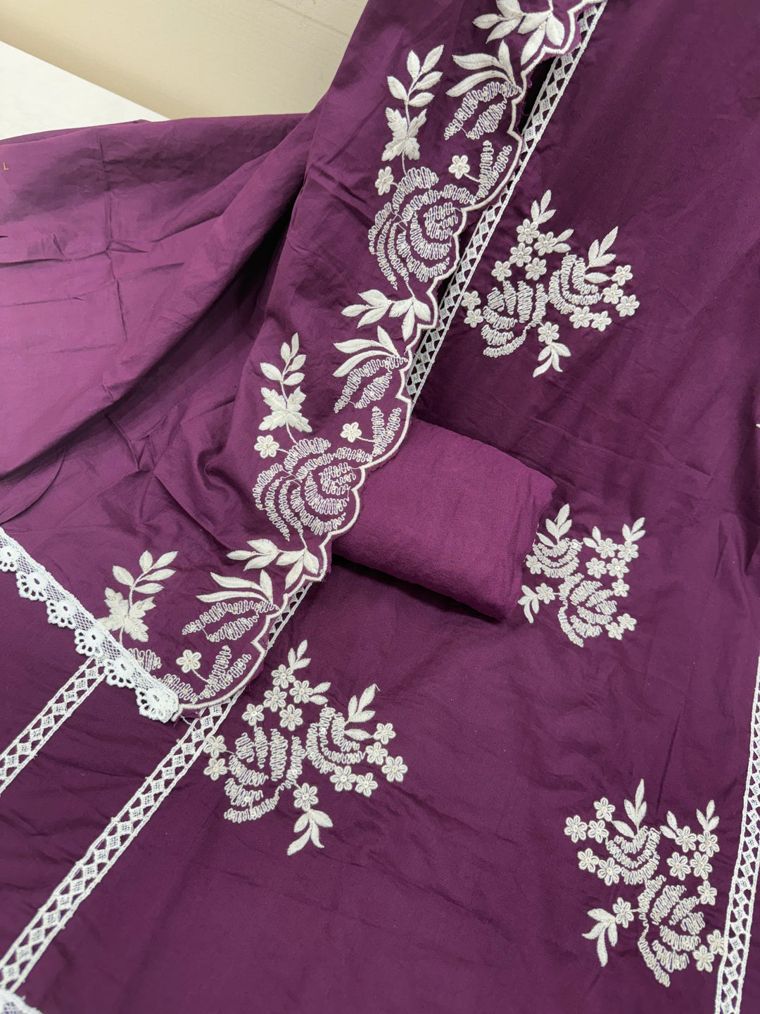 Cotton unstitched suits 3085