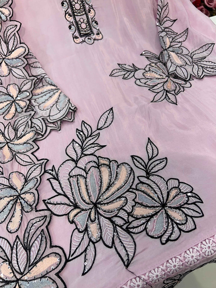 Pakistani Organza suit 5032