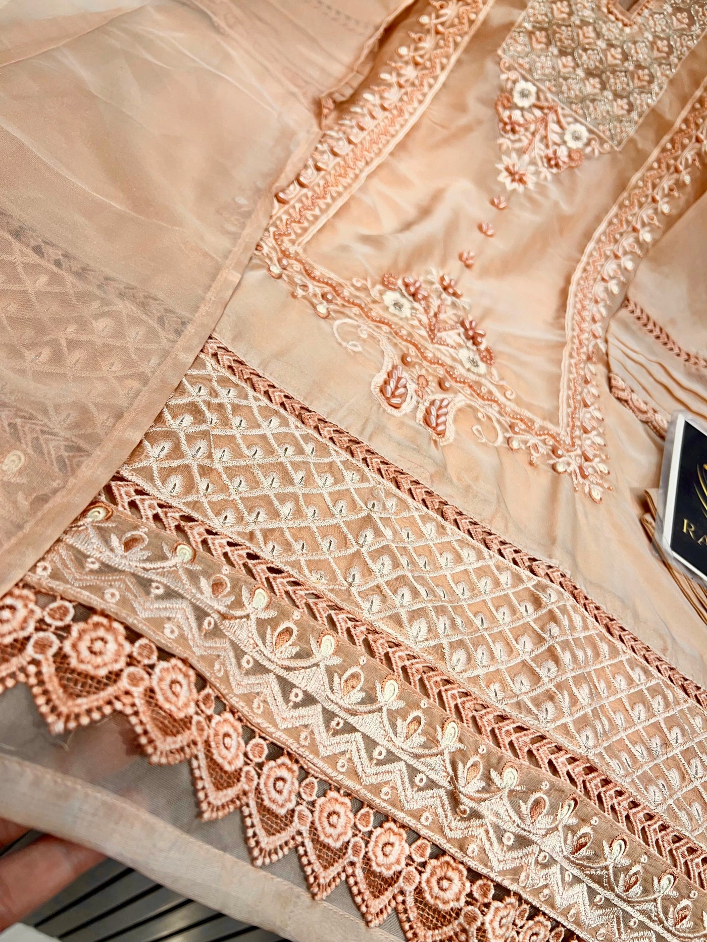 Organza Handwork Suit 1414