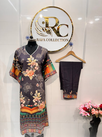 Mirror Work Kaftan Set
