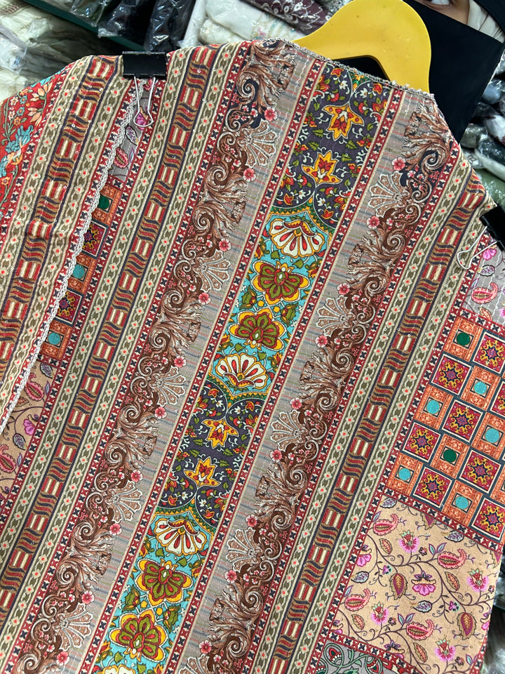 MULTI COLOUR UNSTICH SUIT