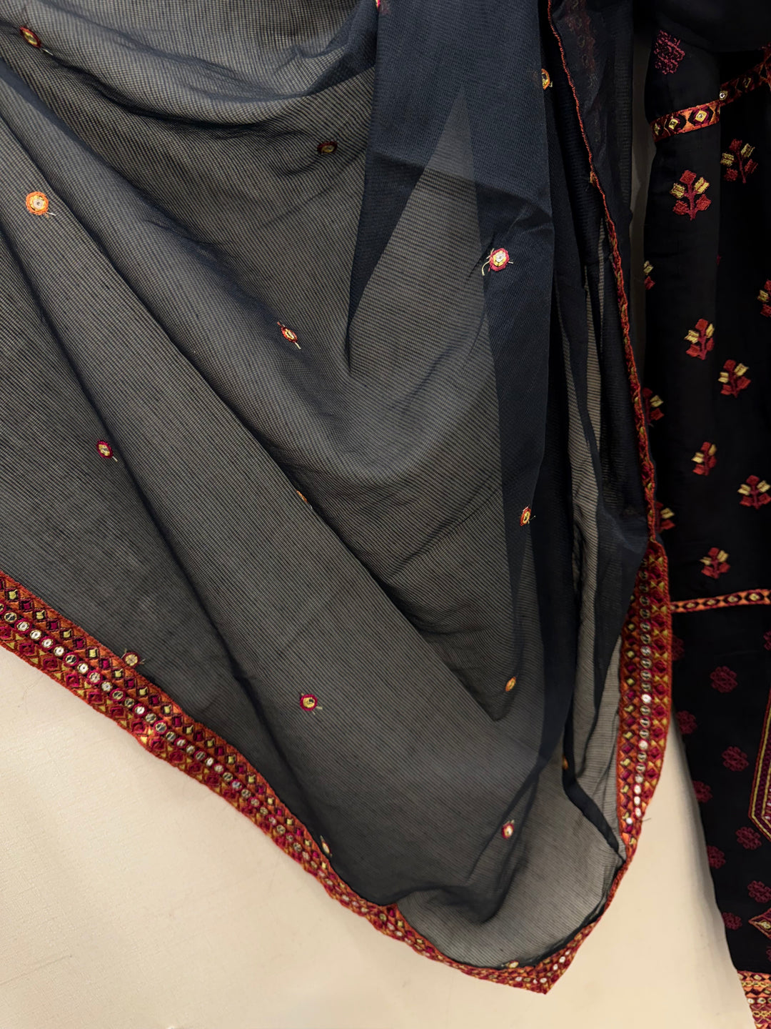 Multi embroidered afgani suits