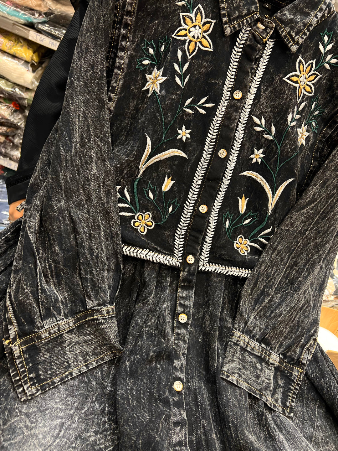 Denim Long gown 2755