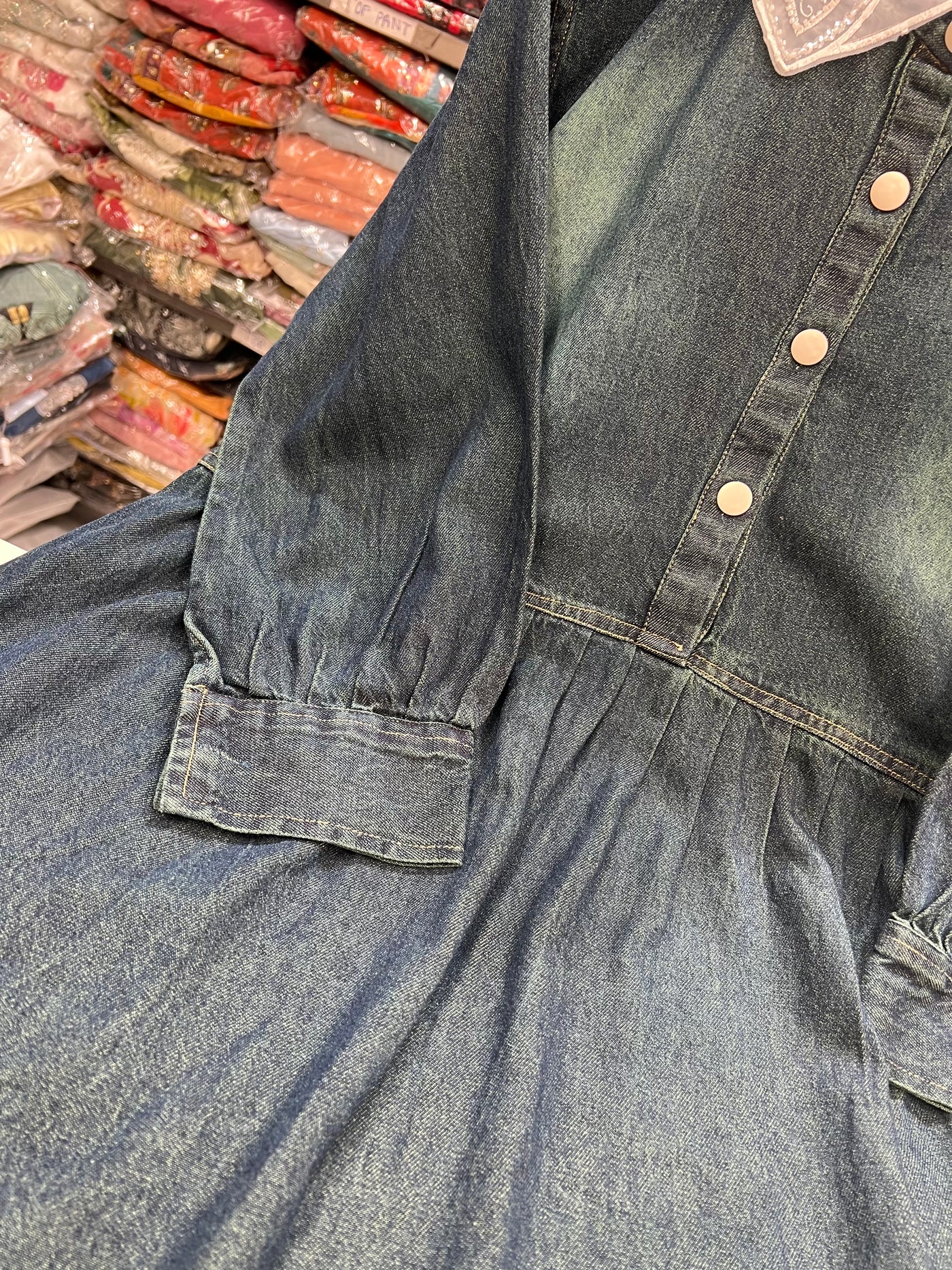 Denim long dresses  124210