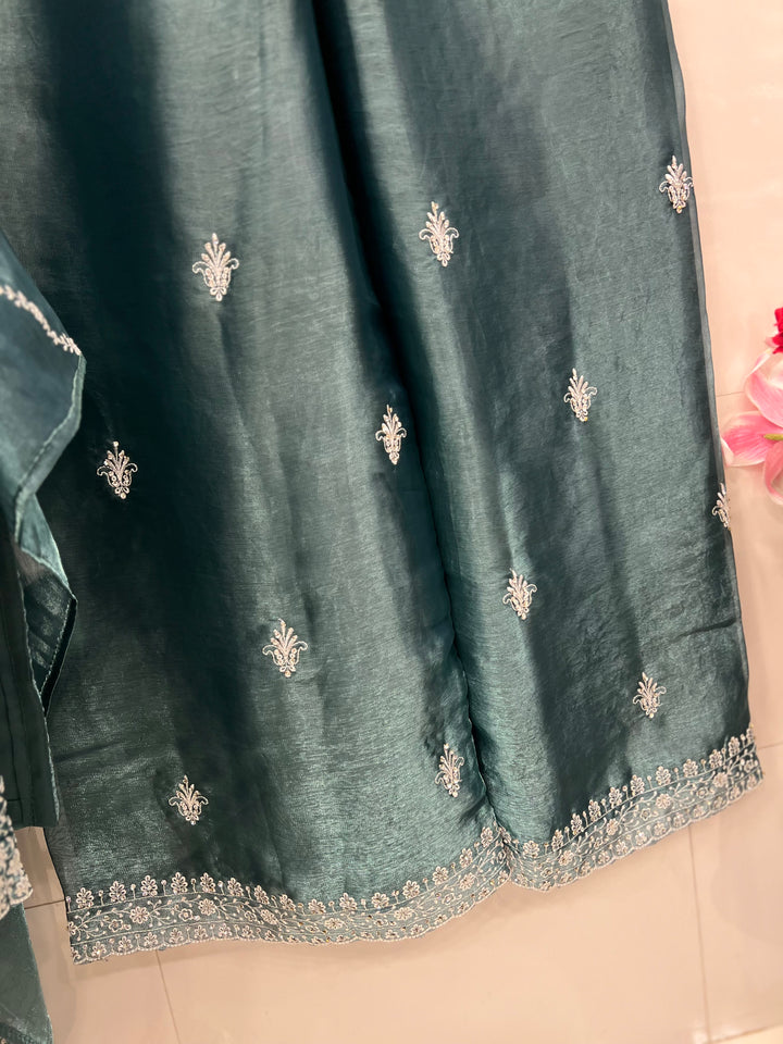 Shimmer organza suits