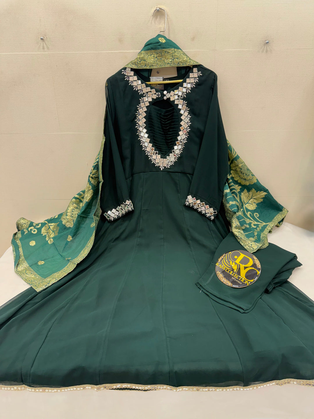 Mirror work gowns
