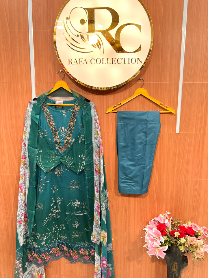 Cotton Embroidered suits 2637