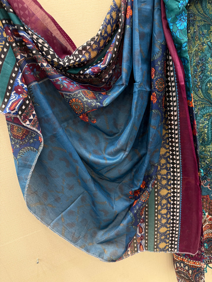 Cotton patch work suits for women 3006