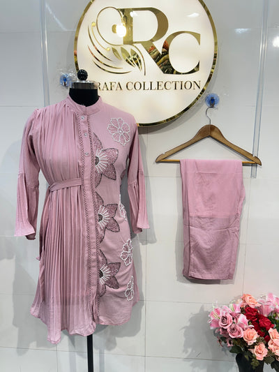 Crinkle Handwork Co-Ord Set 1582