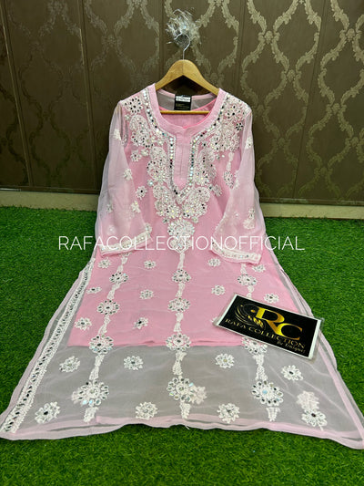 Lucknawi georgette kurti