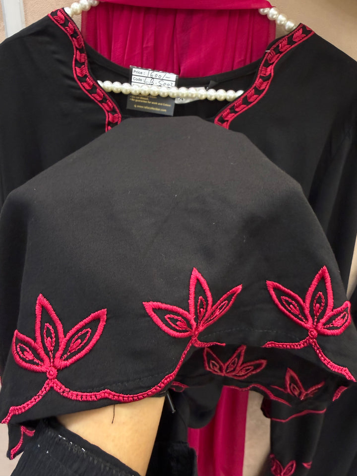 Bow embroidered suits 5002