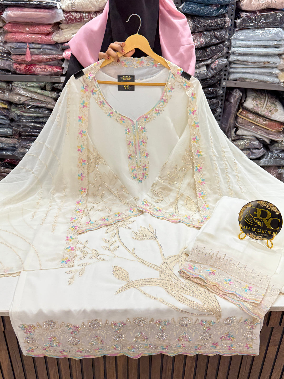 Embroidered readymade suits