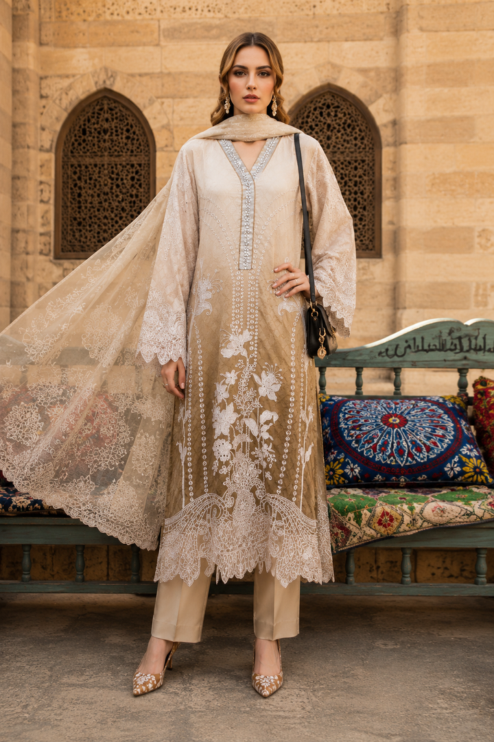 Long Pakistani Embroidered Suits