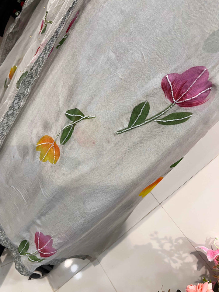 Organza unstitch suits 2249