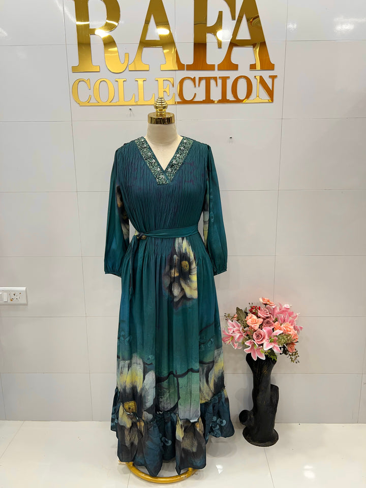 Imported crush gowns 2805