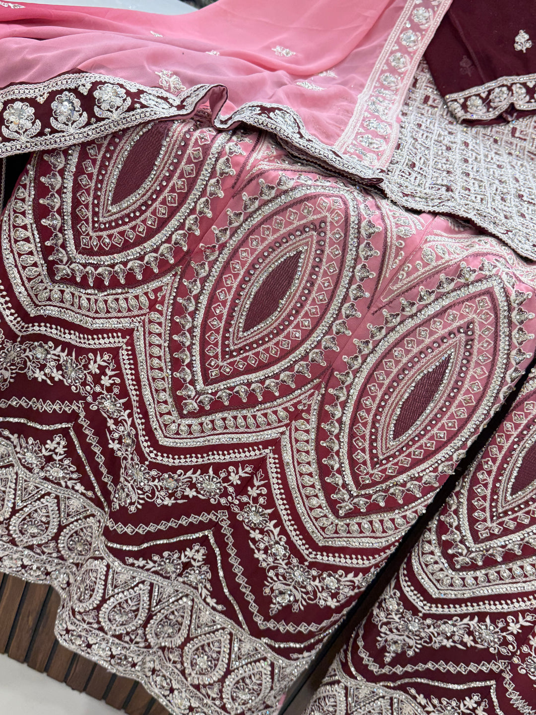 Lakhnawi wedding wear suits 59010