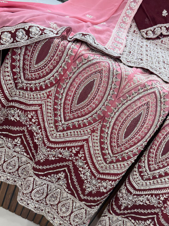 Lakhnawi wedding wear suits 59010