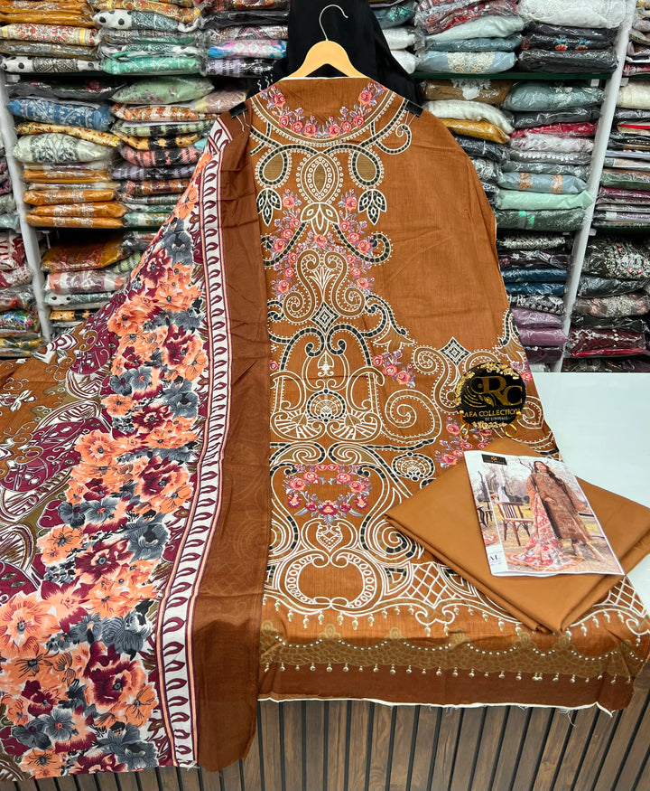 Cotton unstitched suits 2753