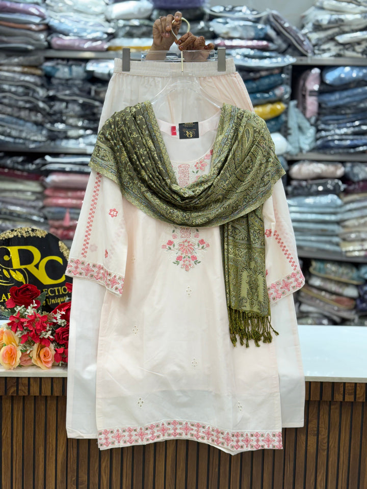 Chikankari pashmina sets