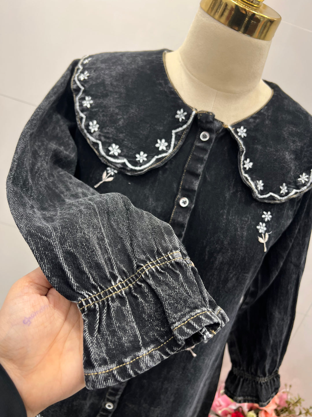 Denim long Gown 2760