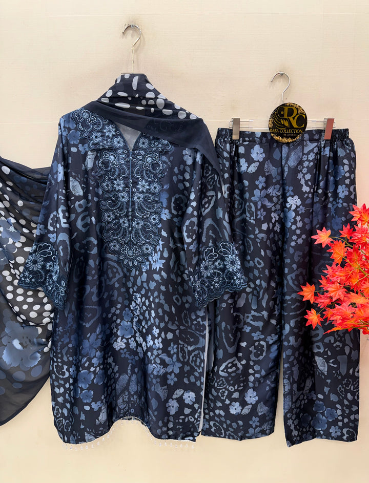 Satin patchwork Suits