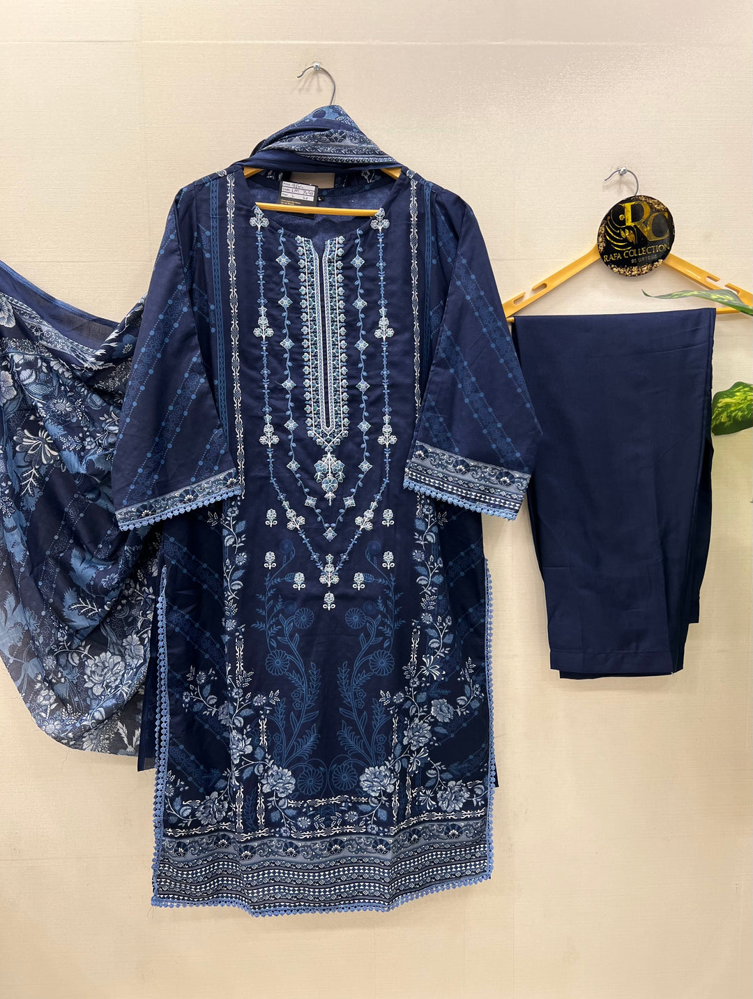 Semi Cotton embroidered suits