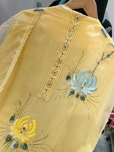 Organza Floral Suit 1969
