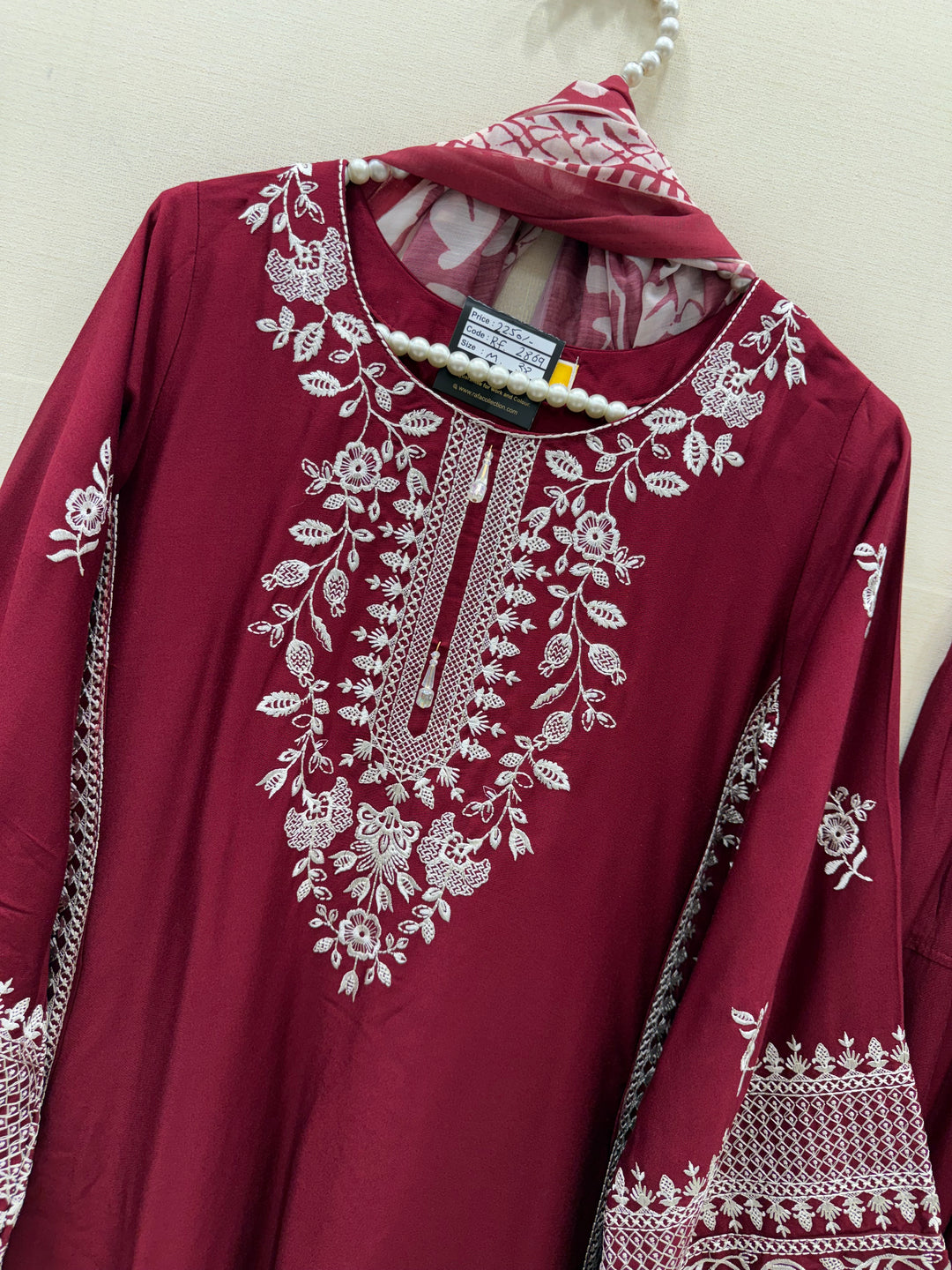 Embroidered Farshi Salwar suits