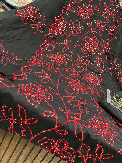 Embroidered unstitch suit 2676