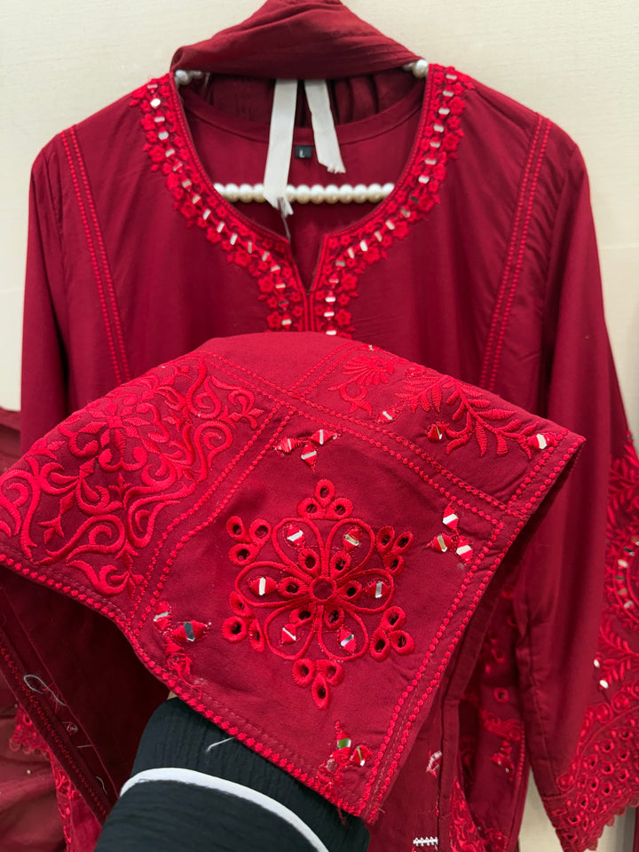 Rayon Embroidered suits