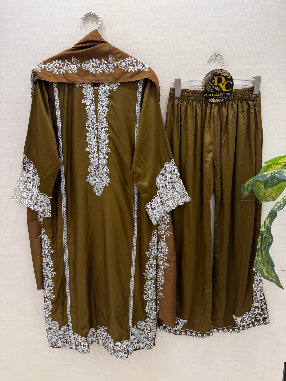 Embroidered plazzo suits