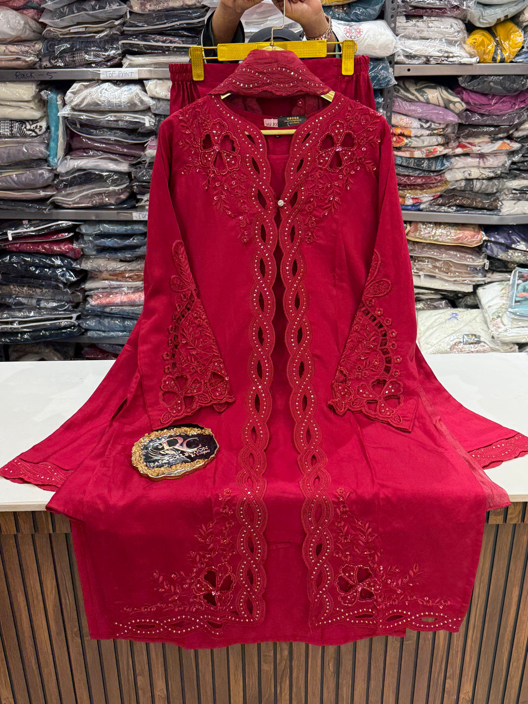 Premium cutwork suit