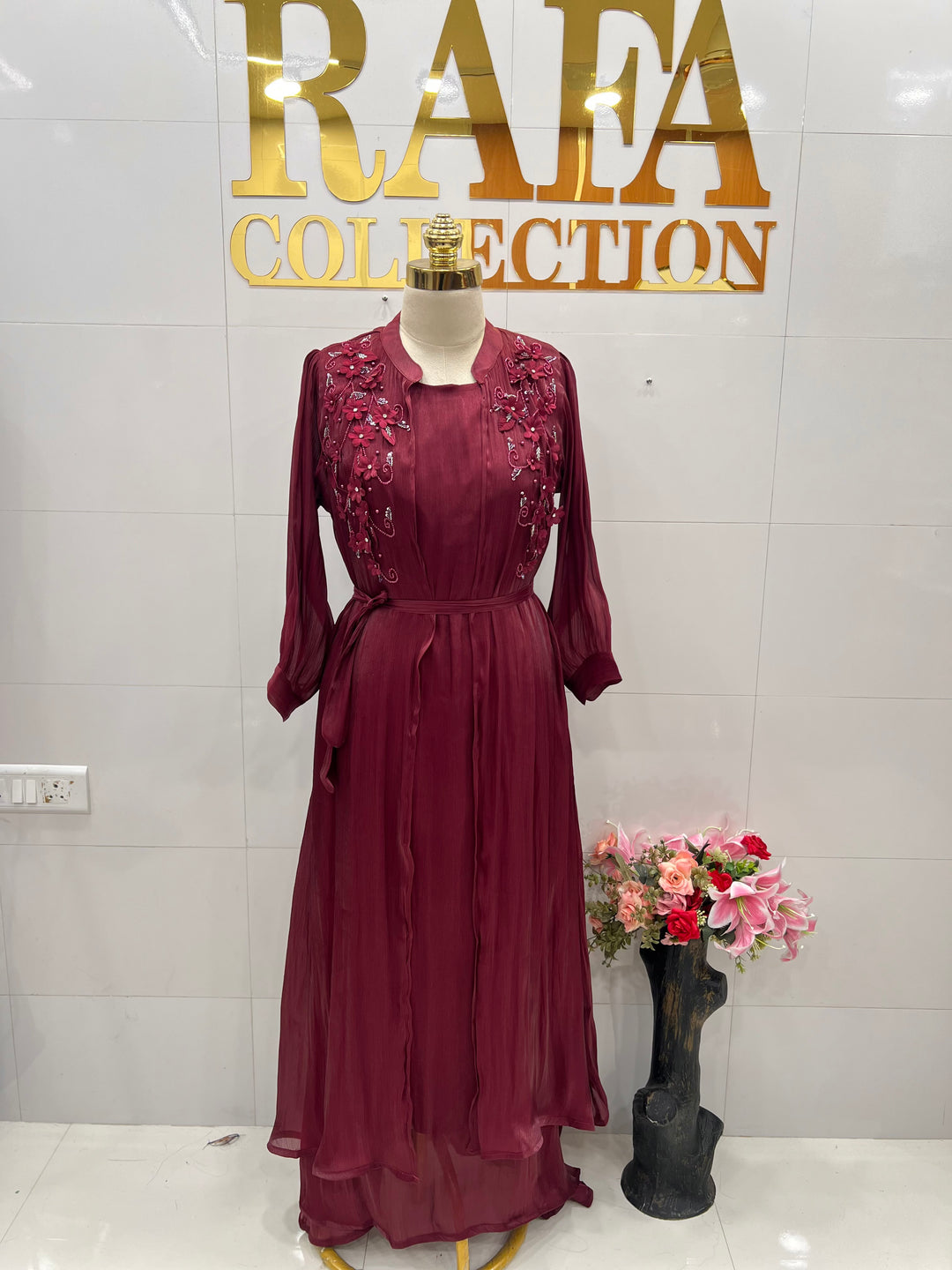 Shimmer shrug gowns 837