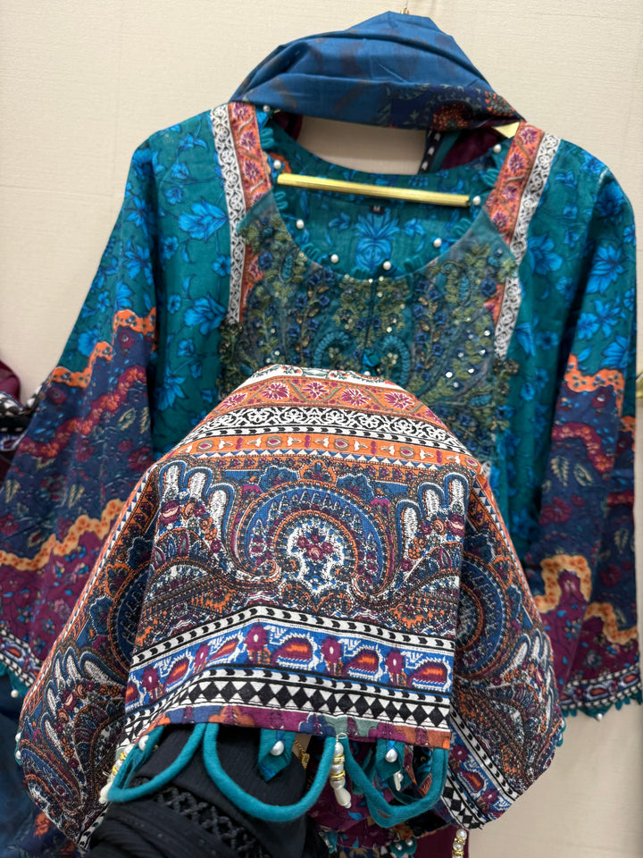 Cotton patch work suits for women 3006