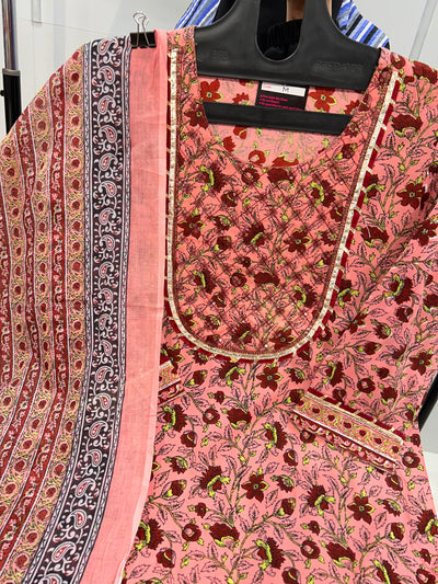 Cotton kurti pant set