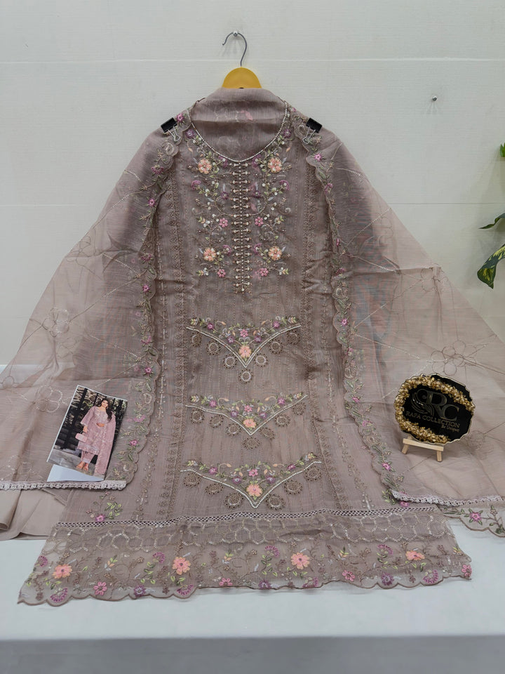 Organza Pakistani unstitch suits