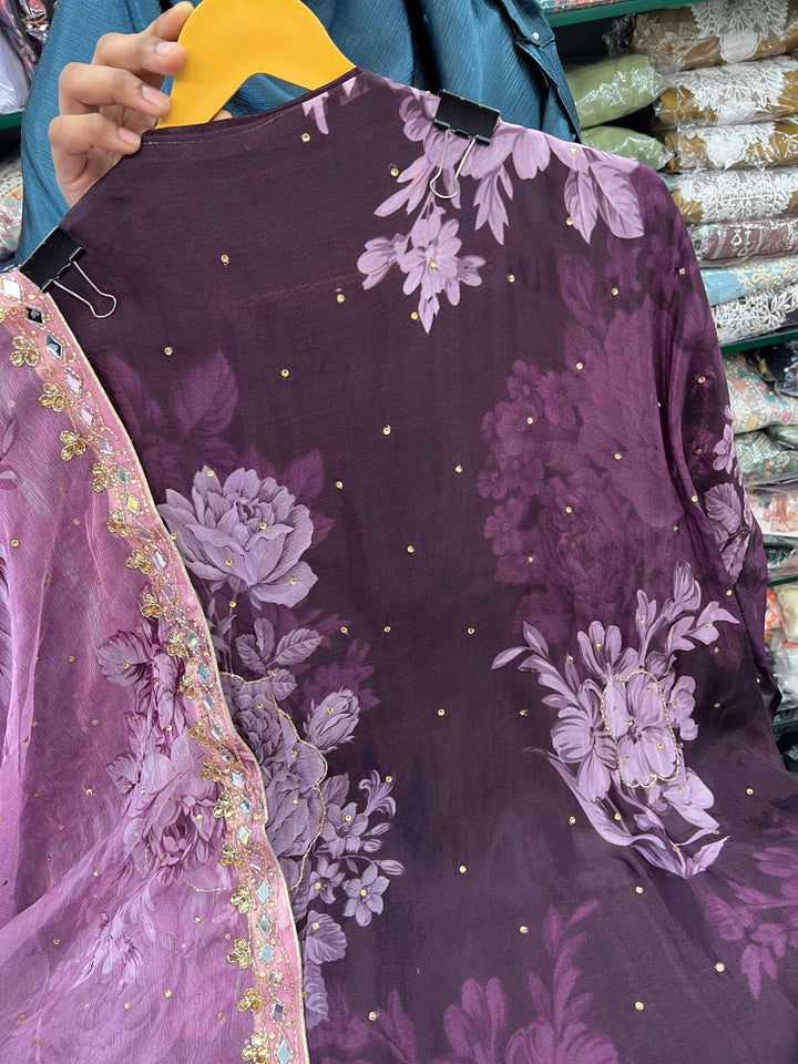 Organza Handwork Suit 2247