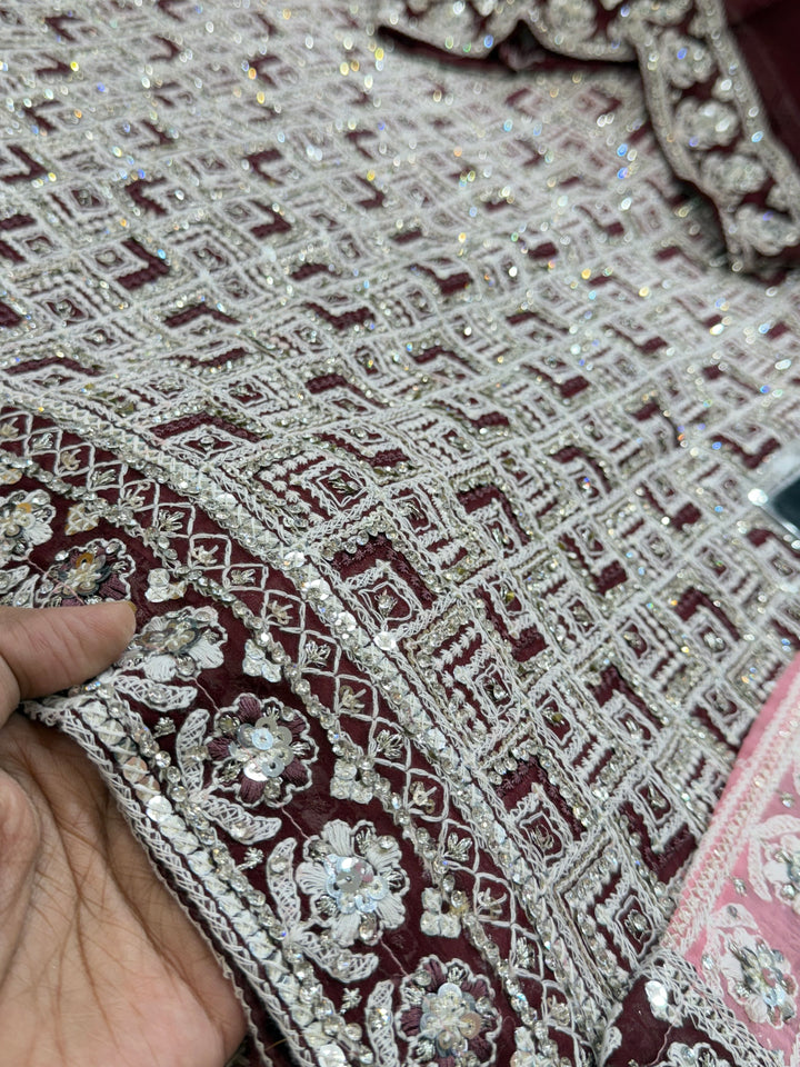 Lakhnawi wedding wear suits 59010