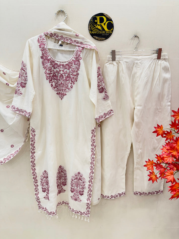 cotton embroidery suits