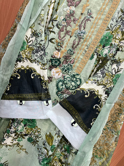 Pakistani patch work suit 2542