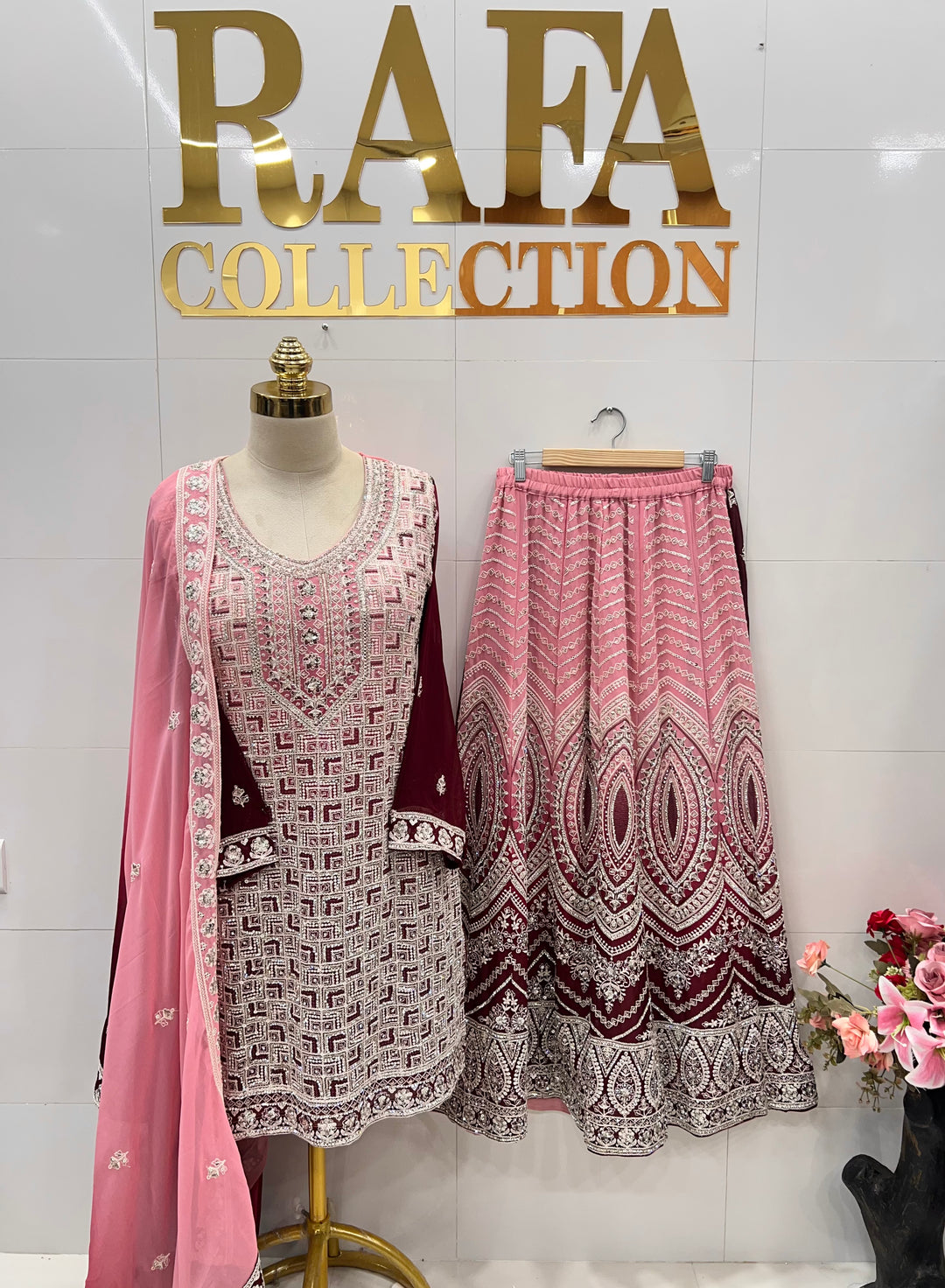 Lakhnawi wedding wear suits 59010
