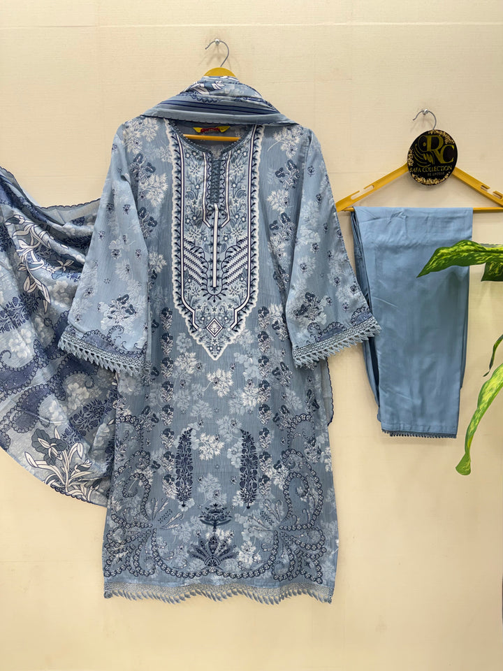 Semi Cotton printed Suits