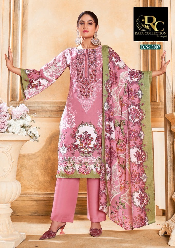 Semi Cotton embroided suit 1541