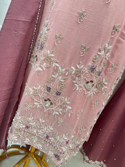 Wedding wear palazzo suit 2821