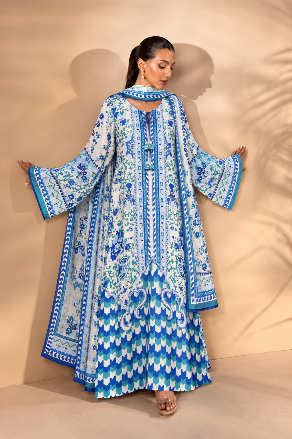 Printed Pakistani Long Kaftan’s