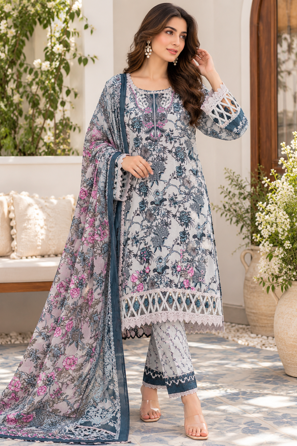 Cotton ready to wear suits