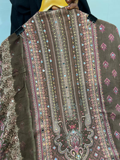Muslin mirror work suit 1805