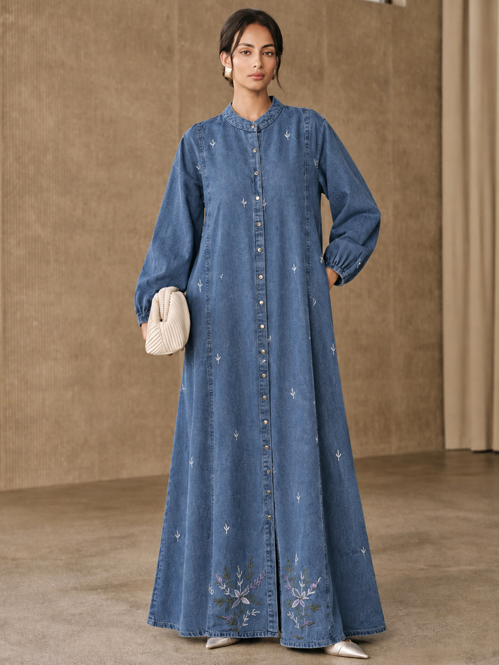 Denim Long Gown’s