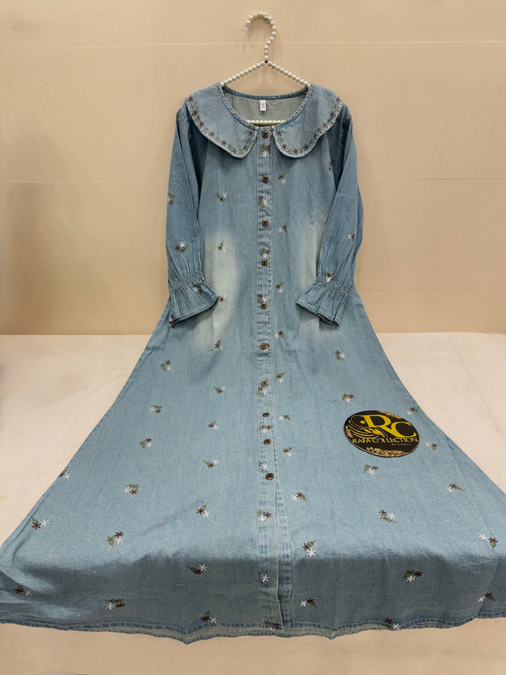 Denim long Gown 2779