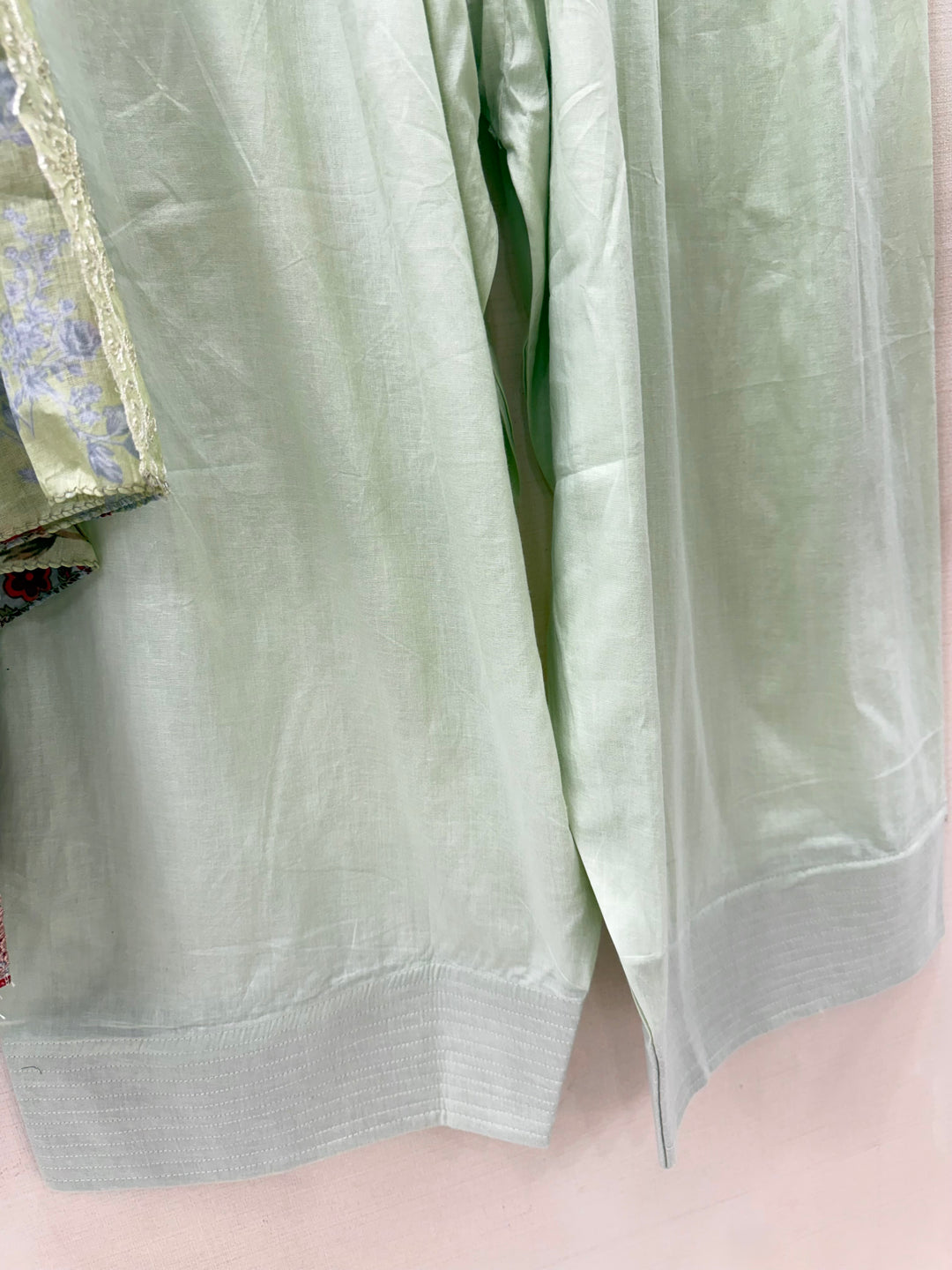 Cotton embroided farshi suits